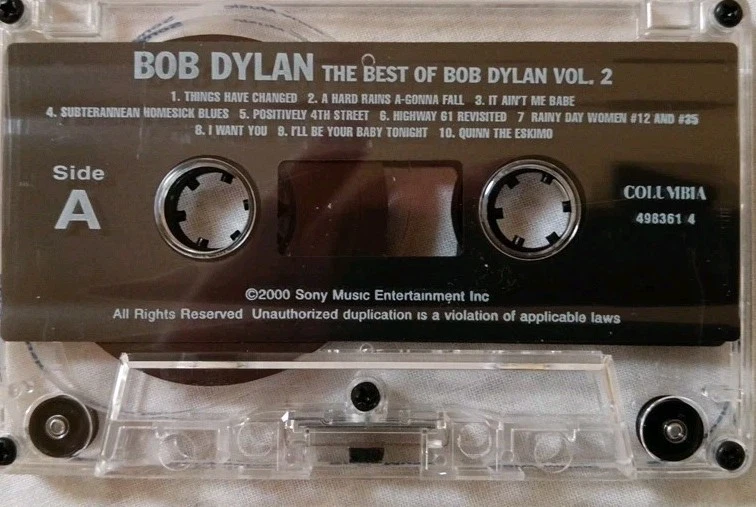 Bob Dylan-Best Of Bob Dylan Volume 2 Cassette Album.2000 Columbia 498361 4. - Image 3 of 4