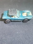 ORIGINAL / VINTAGE 1968 Hot Wheels Redline PYTHON (Cheetah) Car Aqua Blue - HK