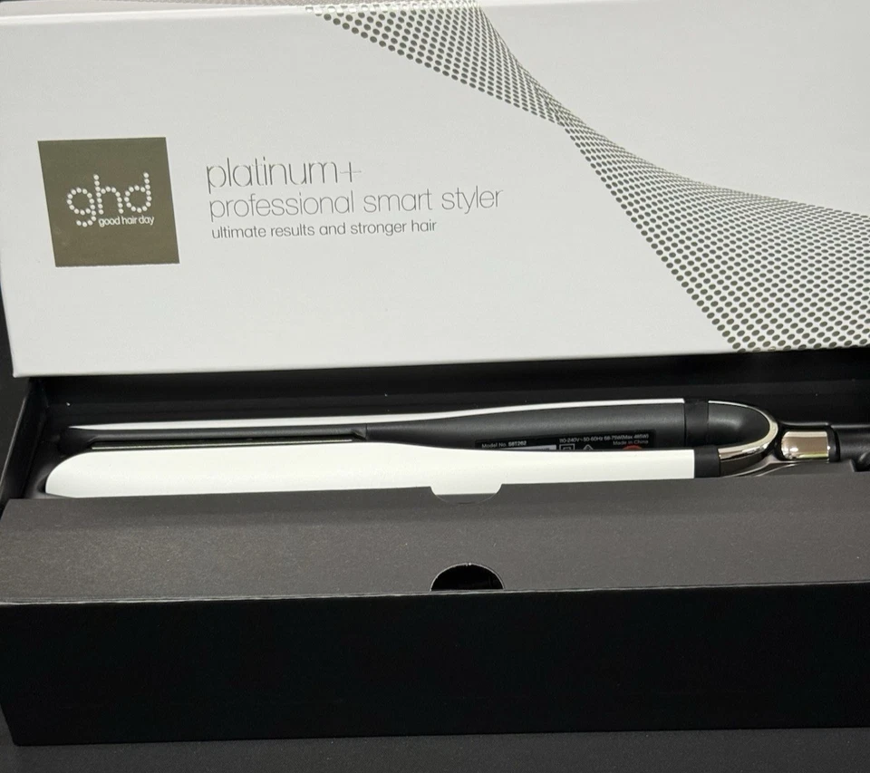 ghd Platinum Plus + Plancha de pelo y estilista profesional en blanco - Nuevo - Imagen 3 de 4