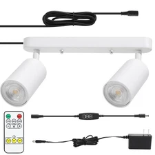Plug in Track Lighting Track Light Fixtures with Power Cord Wall Spotlight Fl...