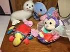VTG Lot of 4 Enesco Precious Moments Fun Club Plush Rhino Seal Chippie Iris
