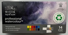 Winsor & Newton Professional Watercolor Field Pocket Set, 14pc