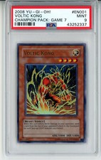 2008 YUGIOH CP07-EN001 VOLTIC KONG ULTRA RARE PSA 9 MINT #43252337