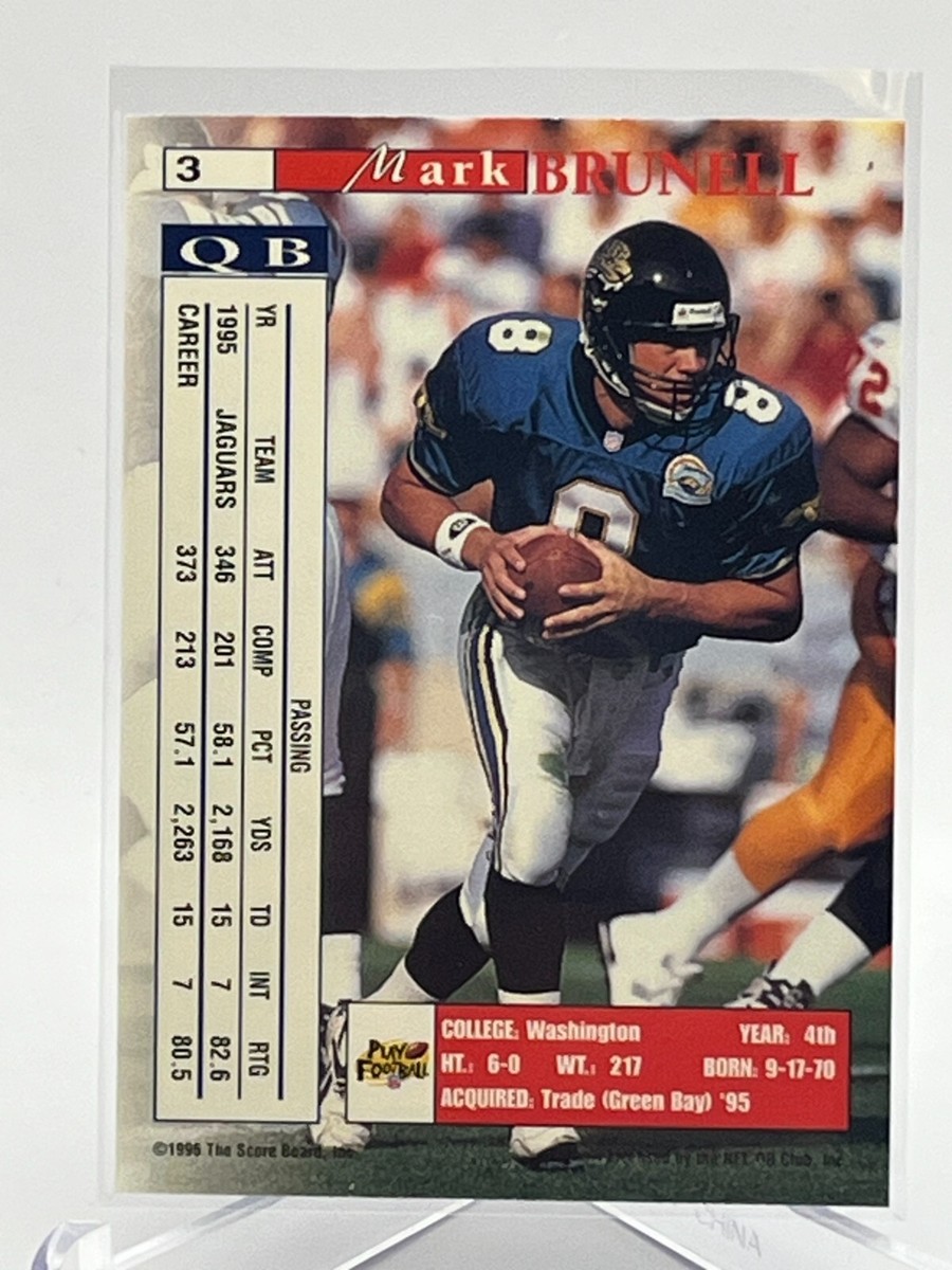 1996 Pro Line II Intense NFL Football Card #3 Mark Brunell