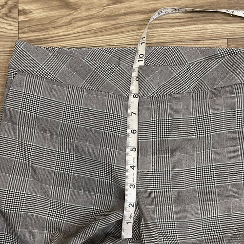 NEW Kut from the Kloth Black White Plaid Stretch Straight Leg Trouser Pants sz 6 - Picture 8 of 12