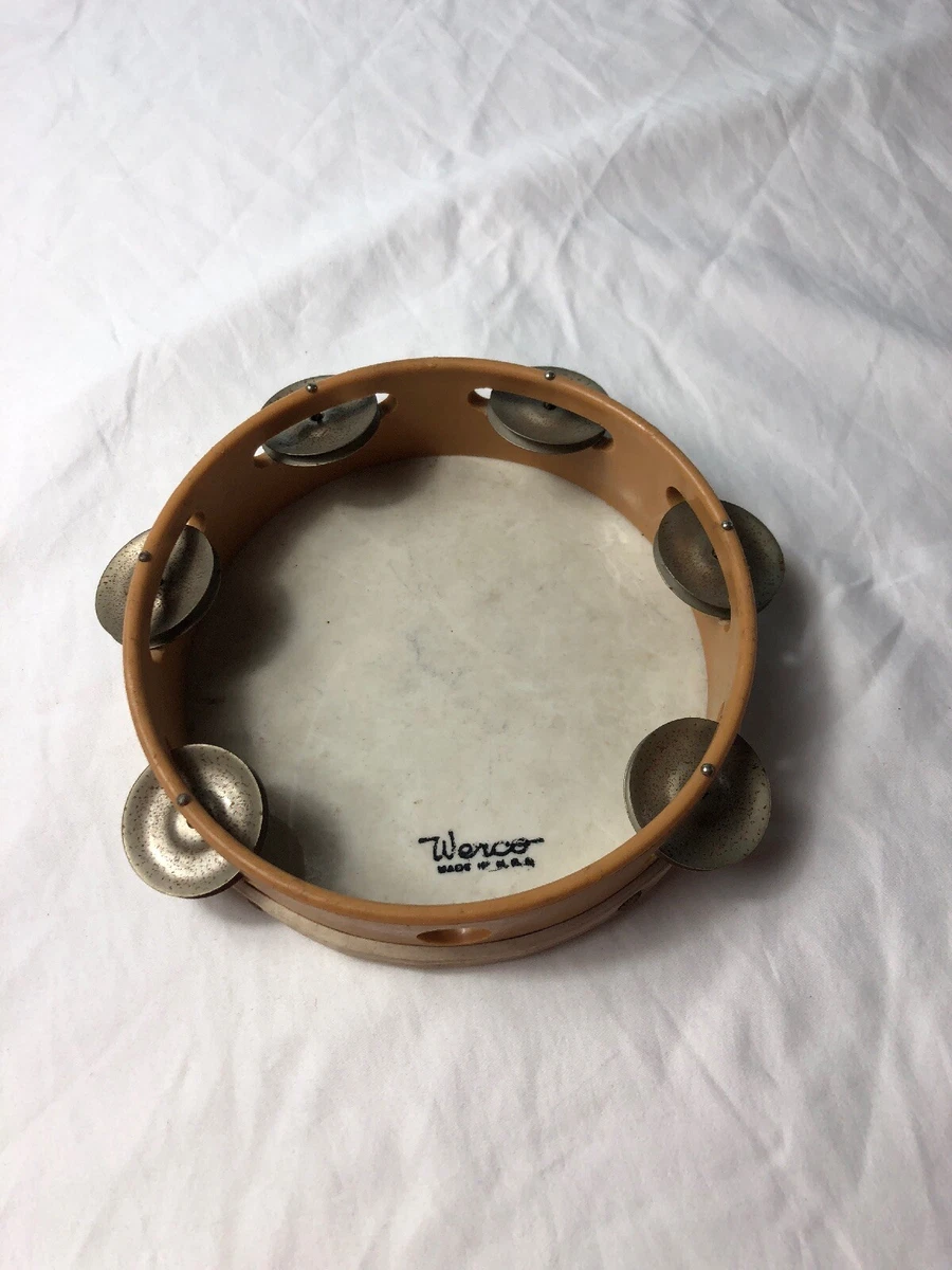 Werco USA 7 Tamborine 6 Cymbals Vintage Percussion Instrument