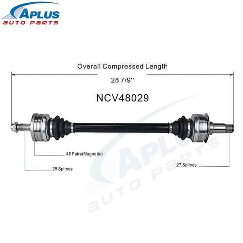 CV Axle Shaft Rear Left or Right for Mercedes C230 C240 C280 C320 C350 2002-07 - Picture 3 of 9