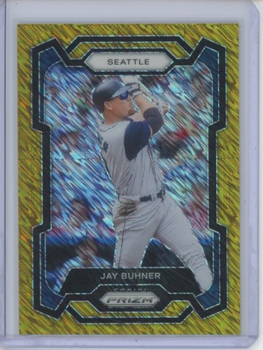JAY BUHNER 2024 PANINI PRIZM #138 GOLD SHIMMER /10 PRIZMS SP MARINERS