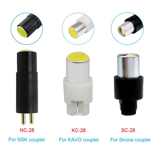 Coupleur d'ampoule dentaire DEL adapté pour pièce à main haute vitesse en fibre optique KAVO/NSK/Sirona - Photo 1 sur 11