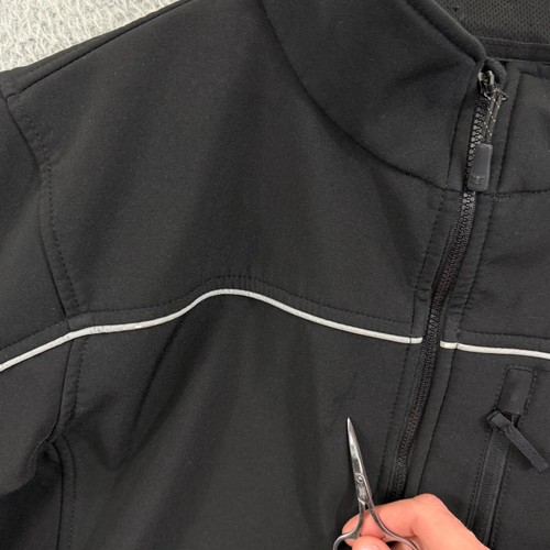 Caterpillar Cat Jacket Adult Medium Black Work Fleece Lined Soft Shell Outdoor - Picture 6 of 13