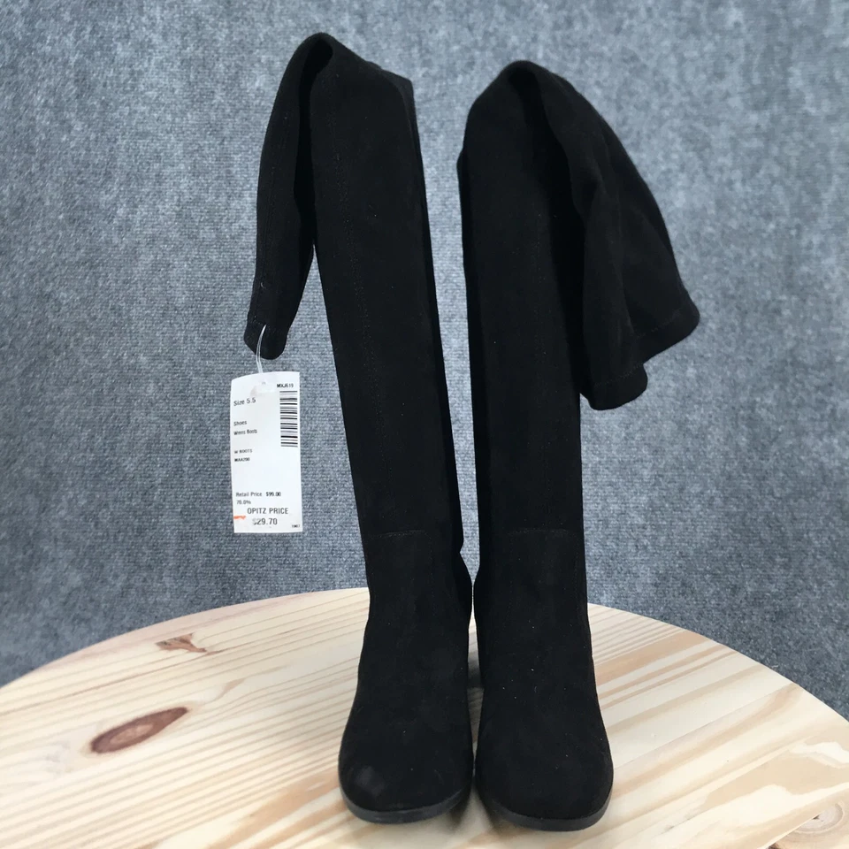 Botas Charles by Charles David para mujer 5,5 M de alto hasta la rodilla gamuza negra Foto 3 de 4