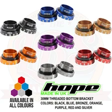 Hope Bottom Bracket 30mm Threaded - 68 73 83 100 120 Width - All Colors - New