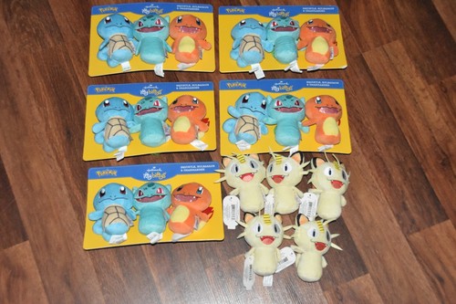 4 Hallmark Itty Bittys POKEMON Set of 3 Squirtle Bulbasaur Charmander + Meowth - Picture 2 of 10