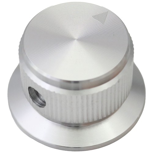 Large Skirted Solid Aluminium Control Knob - 6mm Round Hole - Picture 7 of 9