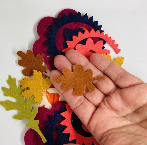 Kit de flores de fieltro de otoño, flores de fieltro 3D, flores de fieltro enrollables, flujo de fieltro troquelado - Imagen 7 de 11