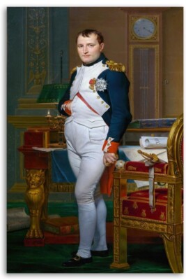Emperor Napoleon Bonaparte In His Study At The Tuileries 16.25x24 Canvas Poster
