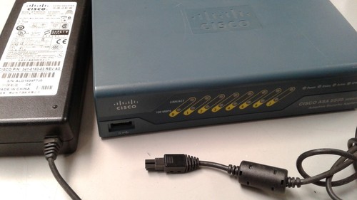Cisco ASA 5505 Series Adaptive Firewall Security Appliance w/ Power Cisco supply - Imagen 2 de 7
