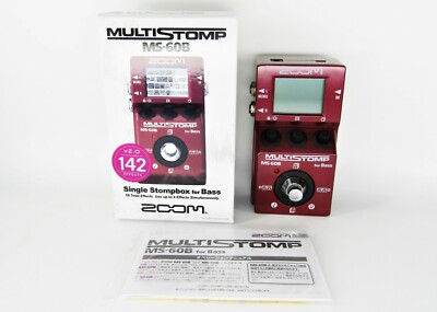 Zoom MS-60B Multi-Stomp Effects Pedal for Bass Guitar with