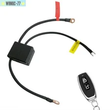 Motorcycle Battery Disconnect Relay Anti-Theft Remote Switch Shut Off Isolat Set