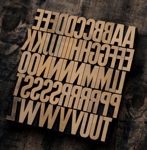 letterpress printing blocks type vintage printer letter typography antique old  - Picture 2 of 2