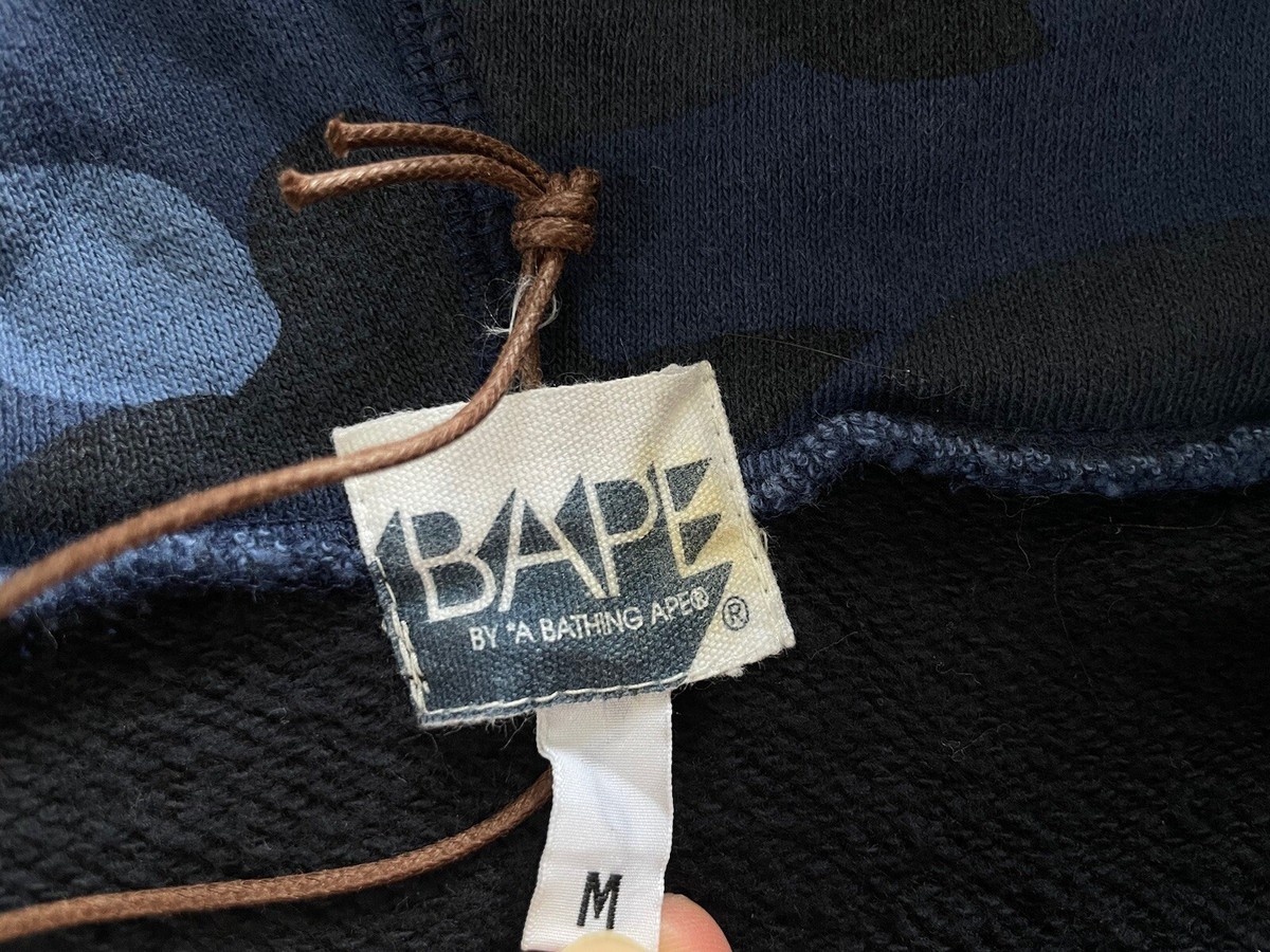 Bape A Bathing Ape Blue Camo Full Zip Up Hoodie Size M Bape A Bathing Ape Blue Camo Full Zip Up Hoodie Size M