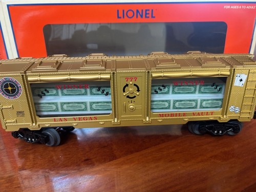 LAS VEGAS MINT BULLION CAR " MONEY LOAD " - O GUAGE 6-29607 LIONEL CAR