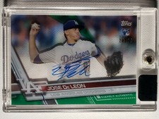 2017 Topps Clearly Authentic /99 Jose De Leon Autograph Dodgers Rays Reds Auto 