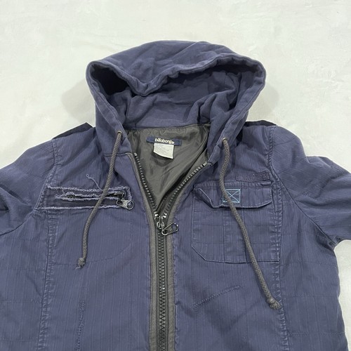 Giacca utility blu navy con cappuccio Live Billabong taglia large - Foto 7 di 10