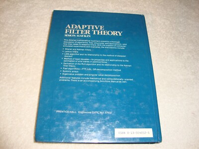 Adaptive Filter Theory by Simon Haykin hc 9780130040527| eBay