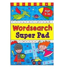 Super Pad Activity Book - Great for Holiday - Age 7-10 Word Search Pad