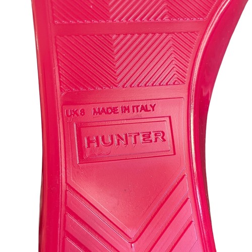 HUNTER Tiffany Women's Size 8 Pink Jelly Gladiator Ankle Strap Open Toe Sandals - Picture 4 of 8