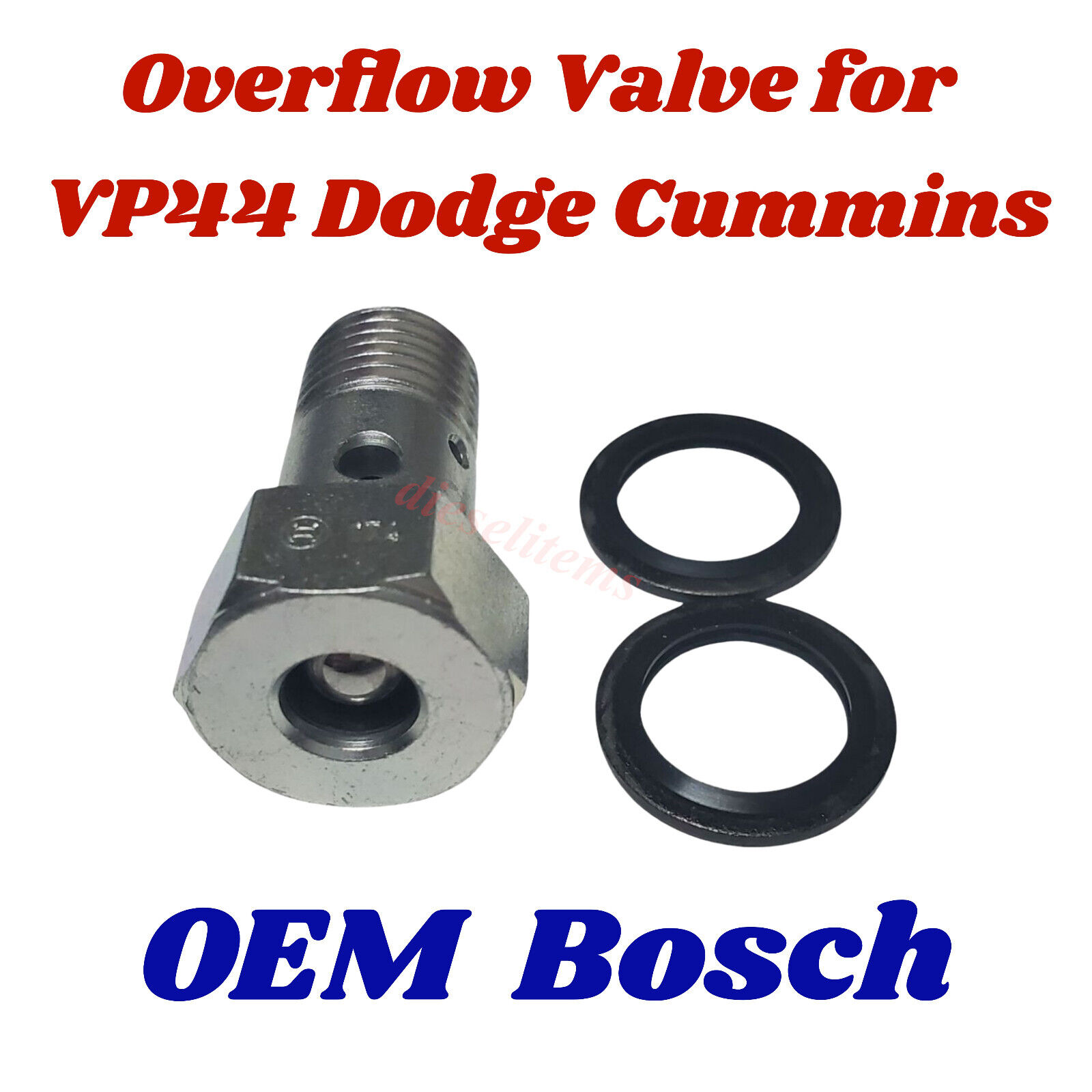 OEM Bosch Overflow Check valve for VP44 Dodge pumps 1-467-445-003