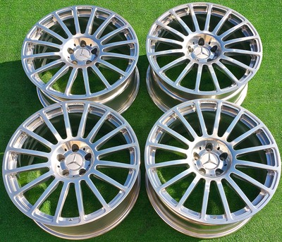 4 PERFECT Factory Mercedes Benz CLK63 Wheels Black Series Genuine