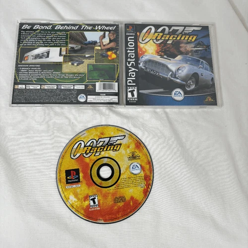 007 RACING James Bond PS1 (Sony PlayStation 1 One) Complete with Manual
