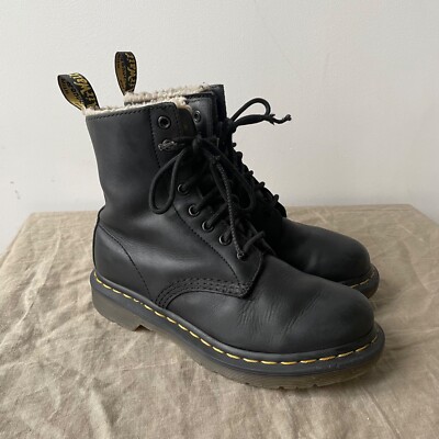 Dr. Martens Serena Damenstiefel schwarz Sherpa warm gefüttert Größe UK 4 US 6
