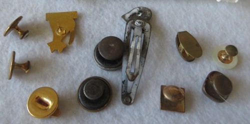 Vintage / Old Estate Lot Of Old Cufflinks & 1 Hair Clip, Pins As Pictured w/Case - Picture 10 of 11