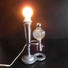 Lantern Table Lamp Bedside Workshop Lighting Handmade Art Deco Design XX N5089