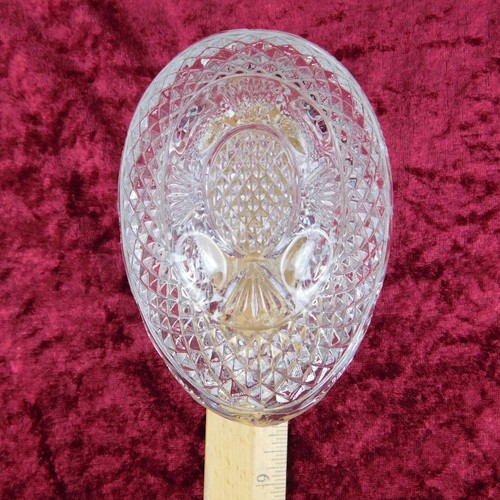 VTG A TIARA Exclusives Clear Cut Glass 2 pc Egg Trinket Candy Dish Easter Boxed - Picture 13 of 23