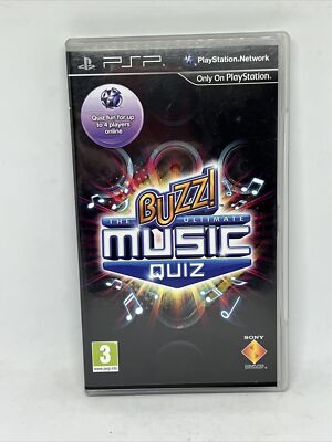 Buzz!: The Ultimate Music Quiz - Rare English s - PSP - Very Good Condition