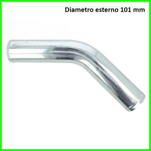 Curva in alluminio per kit tubi intercooler 101 mm aspirazione 45 gradi silicone - Afbeelding 1 van 1