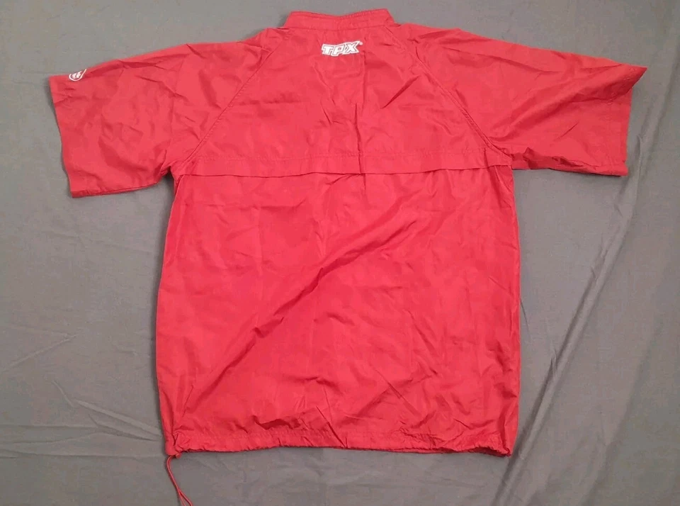 Louville Slugger Men Large Drury University Windbreaker Baseball Red Jacket - Image 2 of 4