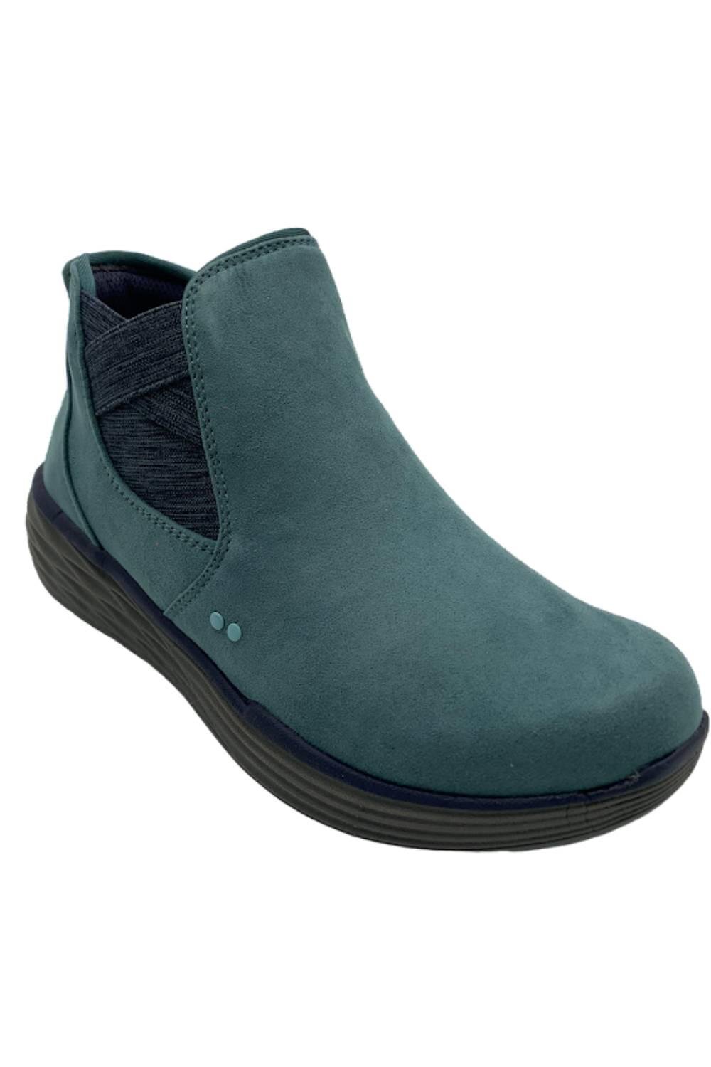 Ryka Water Repellent Stretch Ankle Boots Noelle Arctic Green