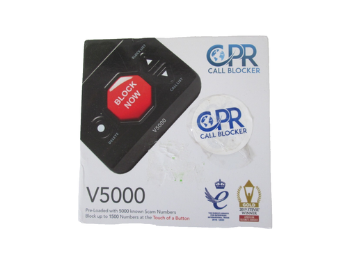 CPR V5000 Call Blocker for Landline Phones Block Robocalls Stop Spam Callers New