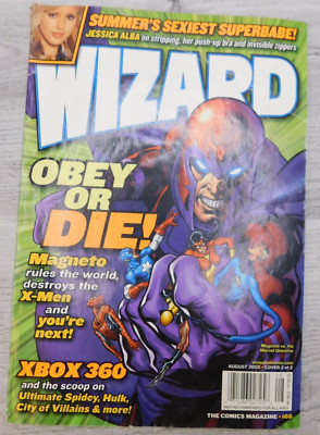 Wizard the Comics Magazine Obey Or Die! Magneto X-Men Xbox 360 August 2005 #166
