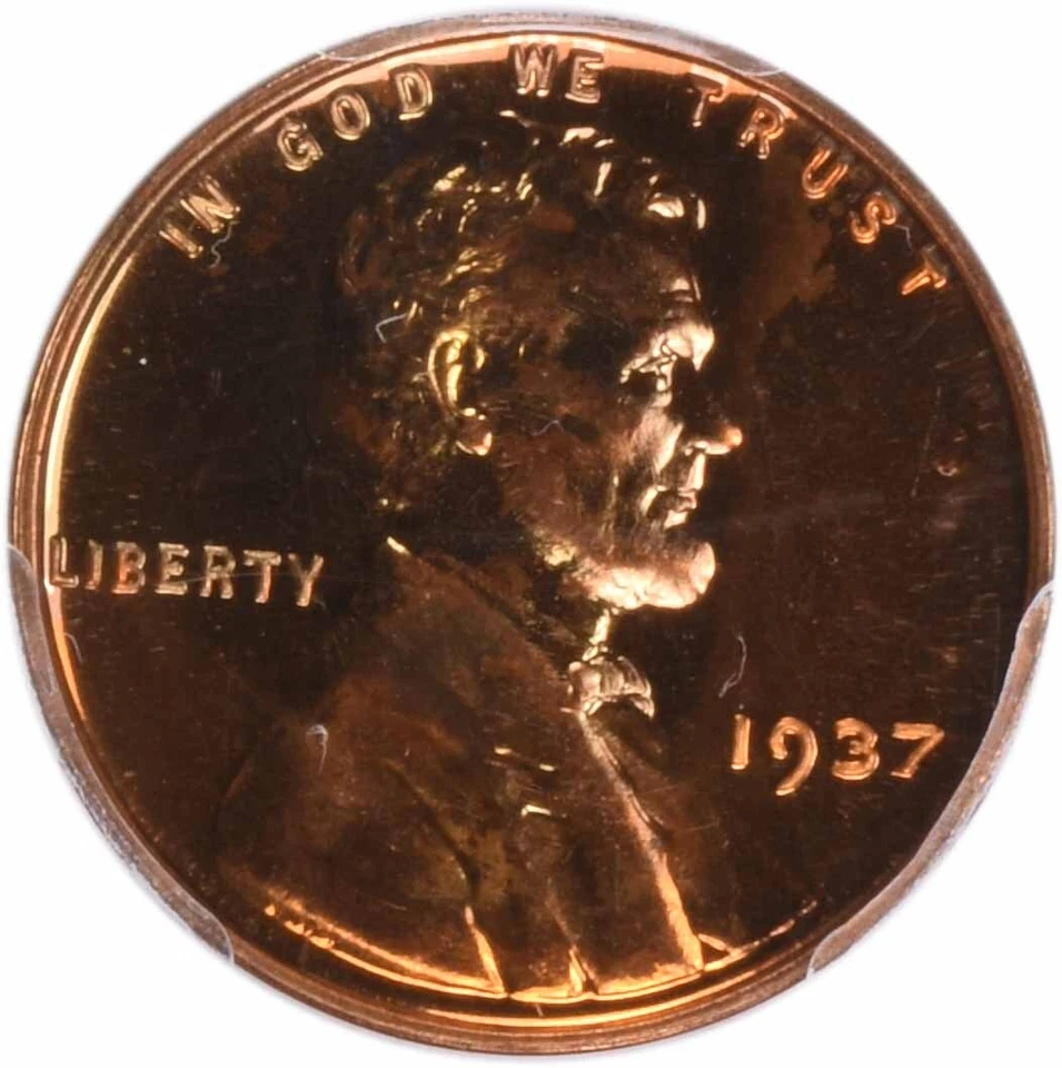 Lincoln Cent 1937 PR66RD PCGS (CAC) Foto 3 de 4