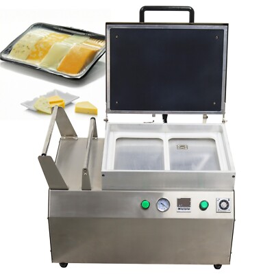 110V Automatic Sealer Desktop Food Tray Vacuum Close Fitting Packing Machine