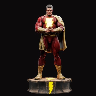 CA3D Fan ART / SHAZAM / 12K QUALITY 3D RESIN PRINTED FIGURE /Unpainted - Painted