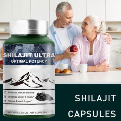 Shilajit Ultra Optimal Potency mit L-Arginin Extrakt Rein Hochdosiert 60-Neu