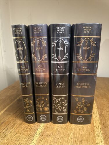 Fortuna Sworn Series by K. J. Sutton SIGNED UK Fairyloot Del Rey HB Set - Picture 4 of 18