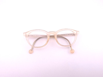 l.a. Eyeworks Eyeglasses, Frames Only, Wexler 683 Glitter Peach, Plastic, Italy
